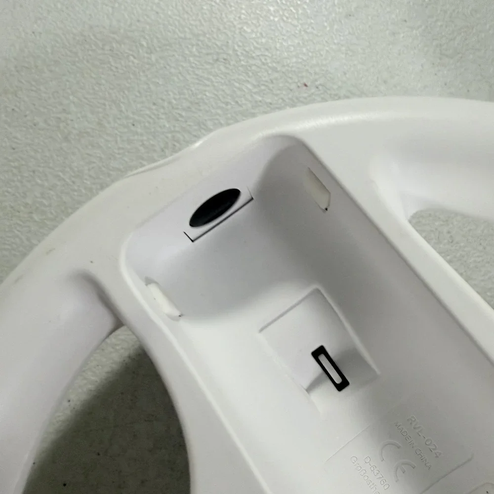 2X Official Nintendo Wii Steering‎ Wheel Mario Kart OEM White RVL-024 Lot of 2